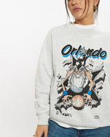 Vintage 90s NBA Orlando Magic Sweatshirt <br>S , The Real Deal , newtown, sydney, australia, thrift store, opshop, preloved, secondhand, sustainable, retro, antique, 70s, 80s, 90s, 2000s, 00s, fashion, clothing, streetwear, trendy, garment, style, boutique, store, shop, archive, sale, cheap, best, top