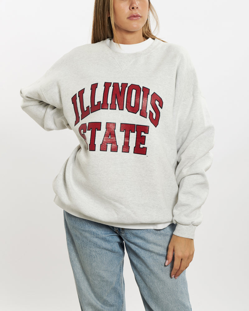 Vintage 90s Illinois State 'Red Birds' Sweatshirt <br>M , The Real Deal , newtown, sydney, australia, thrift store, opshop, preloved, secondhand, sustainable, retro, antique, 70s, 80s, 90s, 2000s, 00s, fashion, clothing, streetwear, trendy, garment, style, boutique, store, shop, archive, sale, cheap, best, top