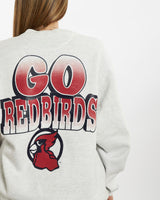 Vintage 90s Illinois State 'Red Birds' Sweatshirt <br>M , The Real Deal , newtown, sydney, australia, thrift store, opshop, preloved, secondhand, sustainable, retro, antique, 70s, 80s, 90s, 2000s, 00s, fashion, clothing, streetwear, trendy, garment, style, boutique, store, shop, archive, sale, cheap, best, top