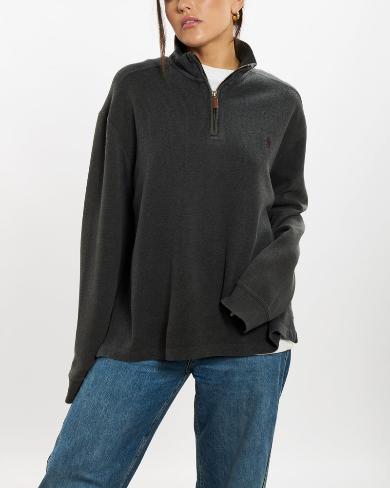 Vintage 90s Polo Ralph Lauren Quarter Zip Sweater <br>S , The Real Deal , newtown, sydney, australia, thrift store, opshop, preloved, secondhand, sustainable, retro, antique, 70s, 80s, 90s, 2000s, 00s, fashion, clothing, streetwear, trendy, garment, style, boutique, store, shop, archive, sale, cheap, best, top