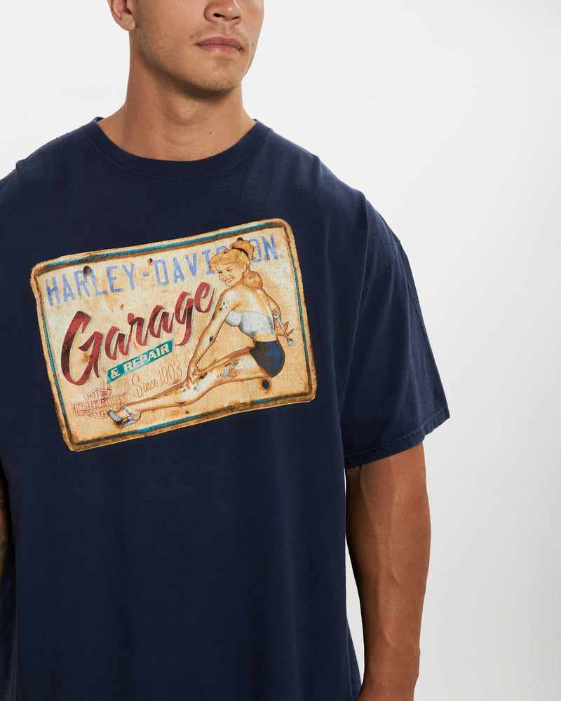 Vintage Harley Davidson Tee <br>XL , The Real Deal , newtown, sydney, australia, thrift store, opshop, preloved, secondhand, sustainable, retro, antique, 70s, 80s, 90s, 2000s, 00s, fashion, clothing, streetwear, trendy, garment, style, boutique, store, shop, archive, sale, cheap, best, top