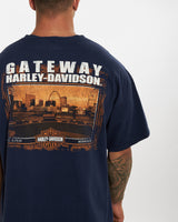 Vintage Harley Davidson Tee <br>XL , The Real Deal , newtown, sydney, australia, thrift store, opshop, preloved, secondhand, sustainable, retro, antique, 70s, 80s, 90s, 2000s, 00s, fashion, clothing, streetwear, trendy, garment, style, boutique, store, shop, archive, sale, cheap, best, top