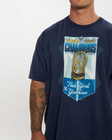 Vintage 1999 MLB New York Yankees Tee <br>XL , The Real Deal , newtown, sydney, australia, thrift store, opshop, preloved, secondhand, sustainable, retro, antique, 70s, 80s, 90s, 2000s, 00s, fashion, clothing, streetwear, trendy, garment, style, boutique, store, shop, archive, sale, cheap, best, top