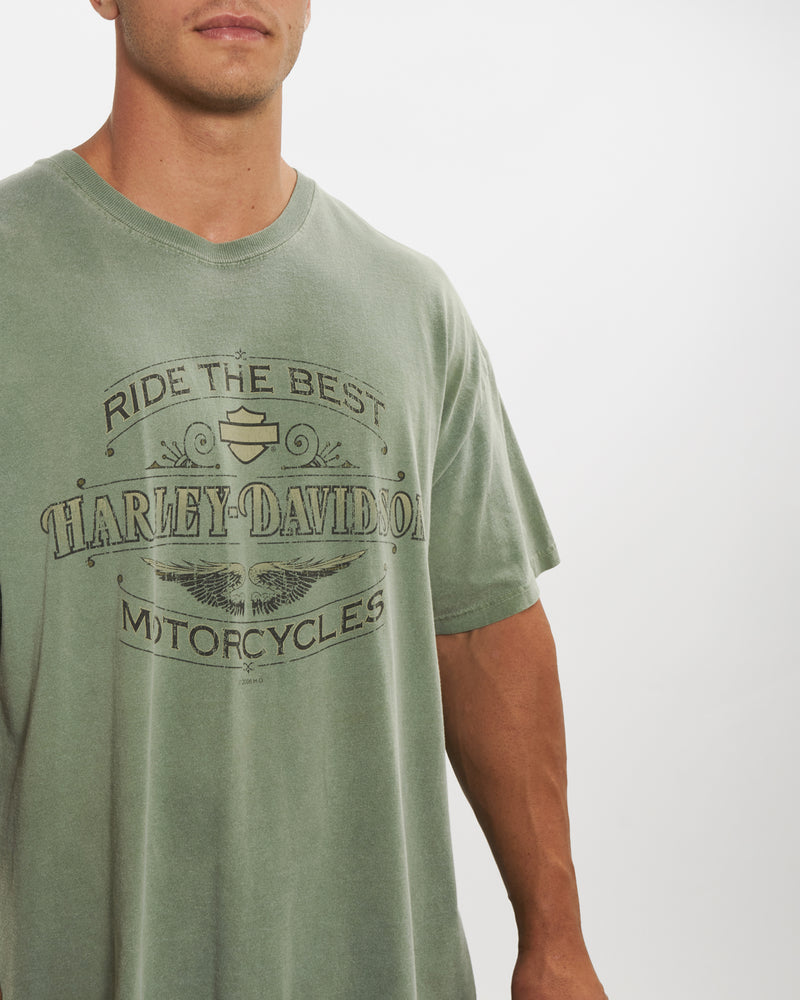 Vintage Harley Davidson Tee <br>XL , The Real Deal , newtown, sydney, australia, thrift store, opshop, preloved, secondhand, sustainable, retro, antique, 70s, 80s, 90s, 2000s, 00s, fashion, clothing, streetwear, trendy, garment, style, boutique, store, shop, archive, sale, cheap, best, top