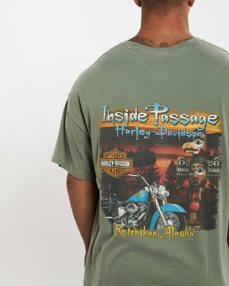 Vintage Harley Davidson Tee <br>XL , The Real Deal , newtown, sydney, australia, thrift store, opshop, preloved, secondhand, sustainable, retro, antique, 70s, 80s, 90s, 2000s, 00s, fashion, clothing, streetwear, trendy, garment, style, boutique, store, shop, archive, sale, cheap, best, top