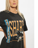 Vintage 1992 NHL San Jose Sharks Tee <br>M , The Real Deal , newtown, sydney, australia, thrift store, opshop, preloved, secondhand, sustainable, retro, antique, 70s, 80s, 90s, 2000s, 00s, fashion, clothing, streetwear, trendy, garment, style, boutique, store, shop, archive, sale, cheap, best, top