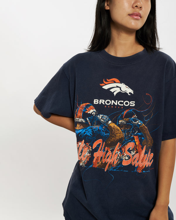 Vintage 90s NFL Denver Broncos Tee <br>M , The Real Deal , newtown, sydney, australia, thrift store, opshop, preloved, secondhand, sustainable, retro, antique, 70s, 80s, 90s, 2000s, 00s, fashion, clothing, streetwear, trendy, garment, style, boutique, store, shop, archive, sale, cheap, best, top