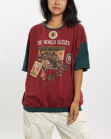 Vintage 90s MLB Boston Red Sox Ringer Tee <br>M , The Real Deal , newtown, sydney, australia, thrift store, opshop, preloved, secondhand, sustainable, retro, antique, 70s, 80s, 90s, 2000s, 00s, fashion, clothing, streetwear, trendy, garment, style, boutique, store, shop, archive, sale, cheap, best, top