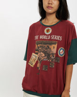 Vintage 90s MLB Boston Red Sox Ringer Tee <br>M , The Real Deal , newtown, sydney, australia, thrift store, opshop, preloved, secondhand, sustainable, retro, antique, 70s, 80s, 90s, 2000s, 00s, fashion, clothing, streetwear, trendy, garment, style, boutique, store, shop, archive, sale, cheap, best, top