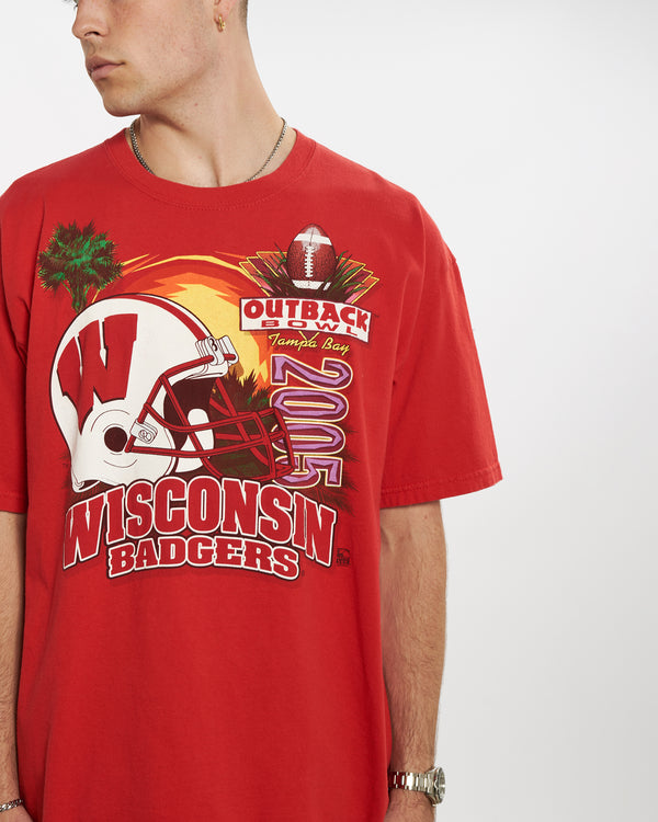 Vintage NCAA Wisconsin Badgers Tee <br>L
