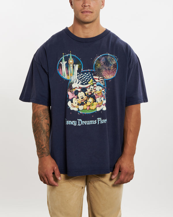 Vintage Disney World Tee <br>XL , The Real Deal , newtown, sydney, australia, thrift store, opshop, preloved, secondhand, sustainable, retro, antique, 70s, 80s, 90s, 2000s, 00s, fashion, clothing, streetwear, trendy, garment, style, boutique, store, shop, archive, sale, cheap, best, top