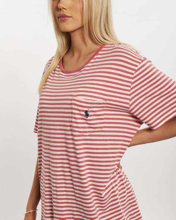 Vintage 90s Polo Ralph Lauren Striped Tee <br>M , The Real Deal , newtown, sydney, australia, thrift store, opshop, preloved, secondhand, sustainable, retro, antique, 70s, 80s, 90s, 2000s, 00s, fashion, clothing, streetwear, trendy, garment, style, boutique, store, shop, archive, sale, cheap, best, top