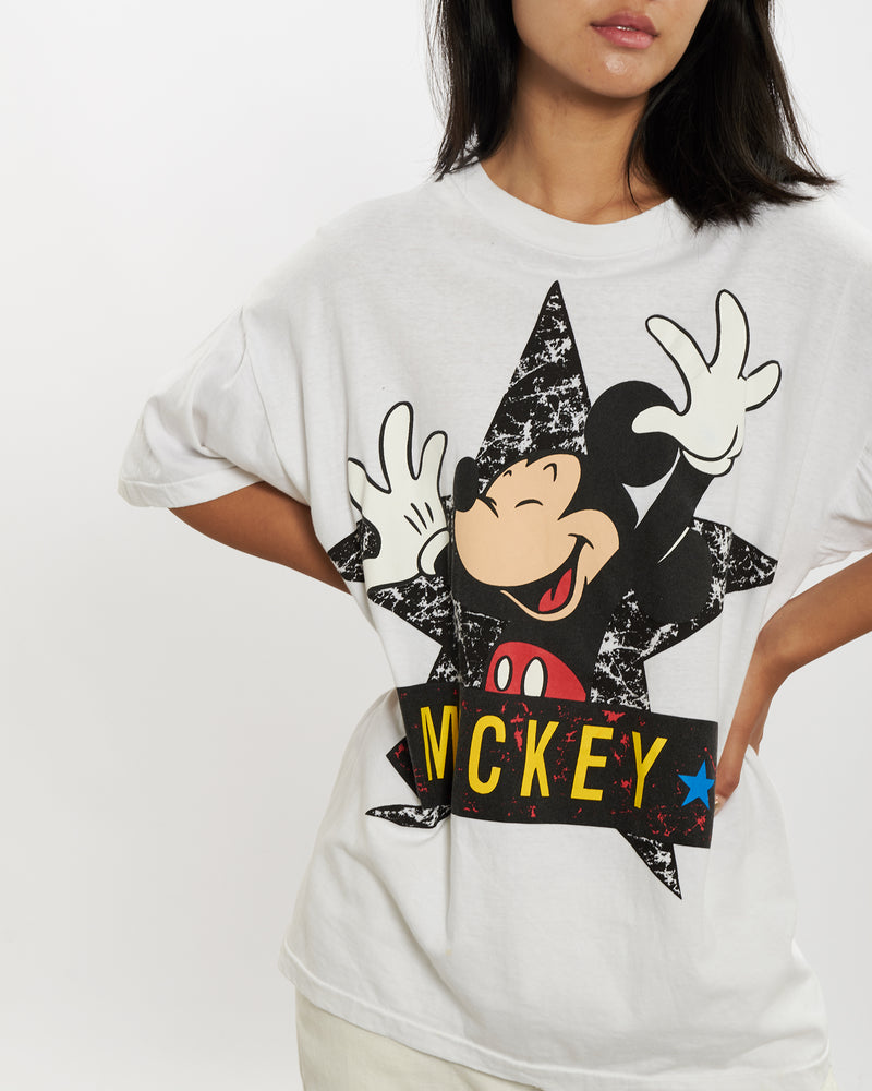 Vintage 90s Disney Mickey Mouse Tee <br>L , The Real Deal , newtown, sydney, australia, thrift store, opshop, preloved, secondhand, sustainable, retro, antique, 70s, 80s, 90s, 2000s, 00s, fashion, clothing, streetwear, trendy, garment, style, boutique, store, shop, archive, sale, cheap, best, top