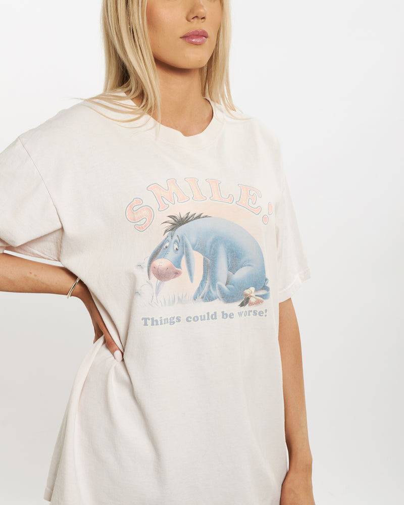 Vintage Disney Eeyore Tee <br>M , The Real Deal , newtown, sydney, australia, thrift store, opshop, preloved, secondhand, sustainable, retro, antique, 70s, 80s, 90s, 2000s, 00s, fashion, clothing, streetwear, trendy, garment, style, boutique, store, shop, archive, sale, cheap, best, top