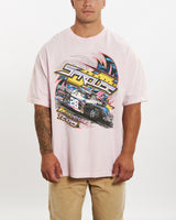 Vintage 'Smashin' Gas' Racing Tee <br>XL , The Real Deal , newtown, sydney, australia, thrift store, opshop, preloved, secondhand, sustainable, retro, antique, 70s, 80s, 90s, 2000s, 00s, fashion, clothing, streetwear, trendy, garment, style, boutique, store, shop, archive, sale, cheap, best, top