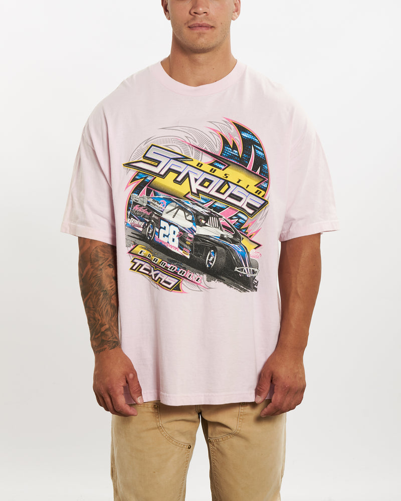 Vintage 'Smashin' Gas' Racing Tee <br>XL , The Real Deal , newtown, sydney, australia, thrift store, opshop, preloved, secondhand, sustainable, retro, antique, 70s, 80s, 90s, 2000s, 00s, fashion, clothing, streetwear, trendy, garment, style, boutique, store, shop, archive, sale, cheap, best, top