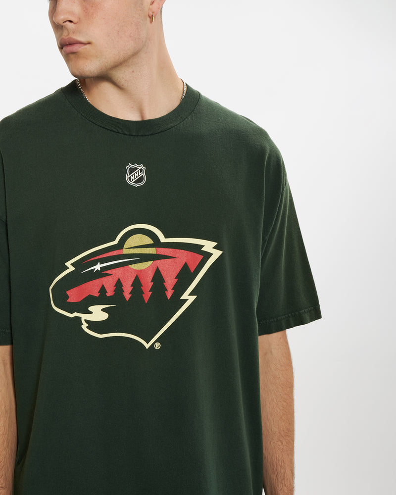 Vintage NHL Minnesota Wild Tee <br>L , The Real Deal , newtown, sydney, australia, thrift store, opshop, preloved, secondhand, sustainable, retro, antique, 70s, 80s, 90s, 2000s, 00s, fashion, clothing, streetwear, trendy, garment, style, boutique, store, shop, archive, sale, cheap, best, top