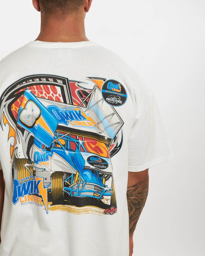 Vintage Racing tee <br>XL , The Real Deal , newtown, sydney, australia, thrift store, opshop, preloved, secondhand, sustainable, retro, antique, 70s, 80s, 90s, 2000s, 00s, fashion, clothing, streetwear, trendy, garment, style, boutique, store, shop, archive, sale, cheap, best, top