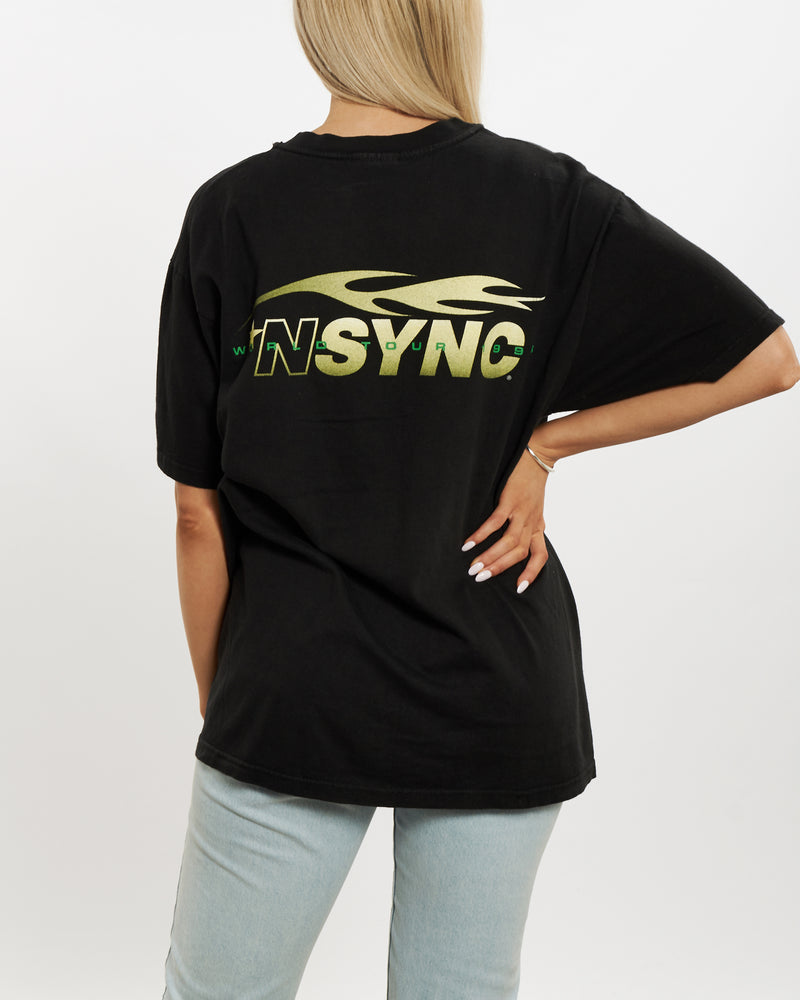 Vintage 1998 NSYNC Tee <br>M , The Real Deal , newtown, sydney, australia, thrift store, opshop, preloved, secondhand, sustainable, retro, antique, 70s, 80s, 90s, 2000s, 00s, fashion, clothing, streetwear, trendy, garment, style, boutique, store, shop, archive, sale, cheap, best, top