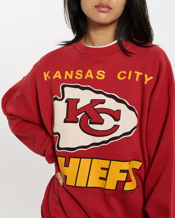 Vintage 1992 NFL Kansas City Chiefs Sweatshirt <br>L , The Real Deal , newtown, sydney, australia, thrift store, opshop, preloved, secondhand, sustainable, retro, antique, 70s, 80s, 90s, 2000s, 00s, fashion, clothing, streetwear, trendy, garment, style, boutique, store, shop, archive, sale, cheap, best, top