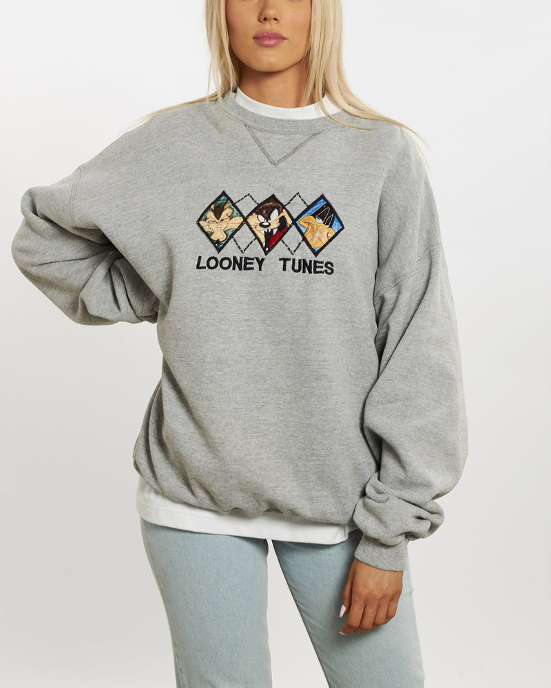 Vintage 1996 Looney Tunes Sweatshirt <br>M , The Real Deal , newtown, sydney, australia, thrift store, opshop, preloved, secondhand, sustainable, retro, antique, 70s, 80s, 90s, 2000s, 00s, fashion, clothing, streetwear, trendy, garment, style, boutique, store, shop, archive, sale, cheap, best, top
