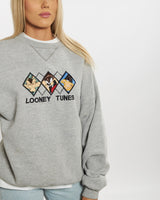 Vintage 1996 Looney Tunes Sweatshirt <br>M , The Real Deal , newtown, sydney, australia, thrift store, opshop, preloved, secondhand, sustainable, retro, antique, 70s, 80s, 90s, 2000s, 00s, fashion, clothing, streetwear, trendy, garment, style, boutique, store, shop, archive, sale, cheap, best, top