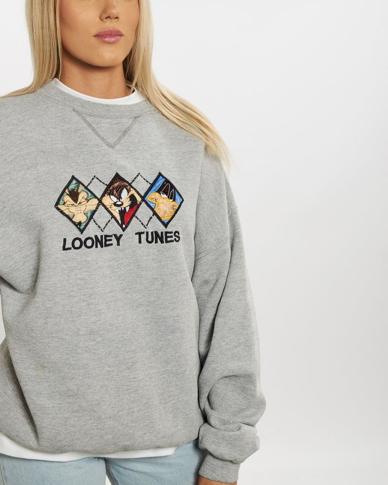 Vintage 1996 Looney Tunes Sweatshirt <br>M , The Real Deal , newtown, sydney, australia, thrift store, opshop, preloved, secondhand, sustainable, retro, antique, 70s, 80s, 90s, 2000s, 00s, fashion, clothing, streetwear, trendy, garment, style, boutique, store, shop, archive, sale, cheap, best, top