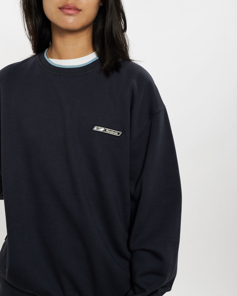 Vintage Reebok Sweatshirt <br>M , The Real Deal , newtown, sydney, australia, thrift store, opshop, preloved, secondhand, sustainable, retro, antique, 70s, 80s, 90s, 2000s, 00s, fashion, clothing, streetwear, trendy, garment, style, boutique, store, shop, archive, sale, cheap, best, top