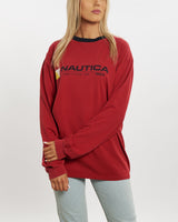 Vintage 90s Nautica Long Sleeve Tee <br>M , The Real Deal , newtown, sydney, australia, thrift store, opshop, preloved, secondhand, sustainable, retro, antique, 70s, 80s, 90s, 2000s, 00s, fashion, clothing, streetwear, trendy, garment, style, boutique, store, shop, archive, sale, cheap, best, top