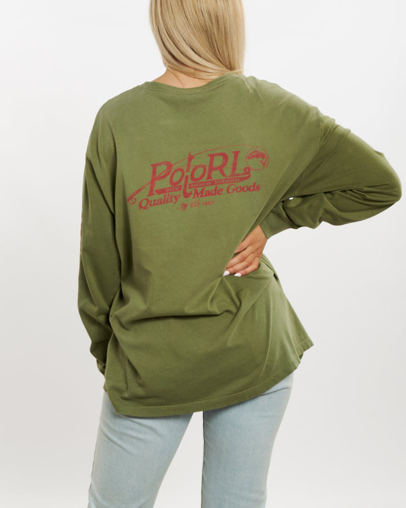 Vintage 90s Polo Ralph Lauren Long Sleeve Tee <br>L , The Real Deal , newtown, sydney, australia, thrift store, opshop, preloved, secondhand, sustainable, retro, antique, 70s, 80s, 90s, 2000s, 00s, fashion, clothing, streetwear, trendy, garment, style, boutique, store, shop, archive, sale, cheap, best, top