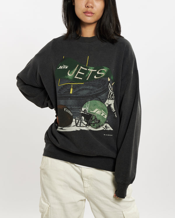 Vintage 1993 NFL New York Jets Sweatshirt <br>M , The Real Deal , newtown, sydney, australia, thrift store, opshop, preloved, secondhand, sustainable, retro, antique, 70s, 80s, 90s, 2000s, 00s, fashion, clothing, streetwear, trendy, garment, style, boutique, store, shop, archive, sale, cheap, best, top
