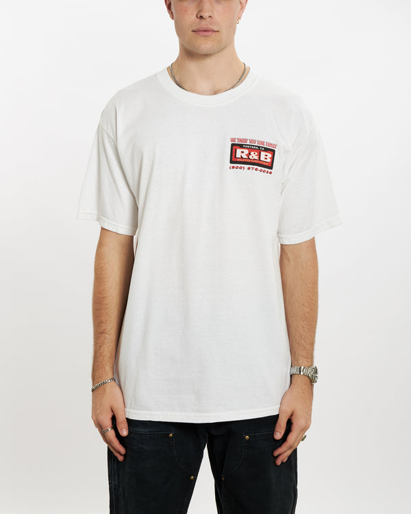 Vintage R&B Auto Centre Tee <br>L , The Real Deal , newtown, sydney, australia, thrift store, opshop, preloved, secondhand, sustainable, retro, antique, 70s, 80s, 90s, 2000s, 00s, fashion, clothing, streetwear, trendy, garment, style, boutique, store, shop, archive, sale, cheap, best, top