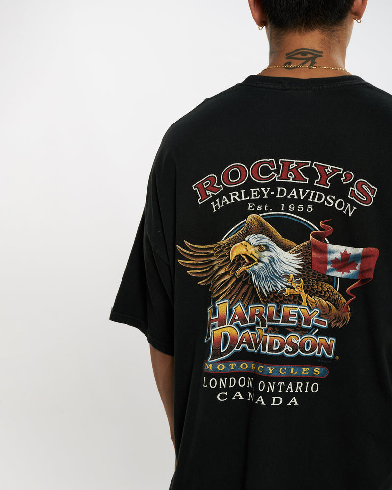 Vintage Harley Davidson Tee <br>XXL , The Real Deal , newtown, sydney, australia, thrift store, opshop, preloved, secondhand, sustainable, retro, antique, 70s, 80s, 90s, 2000s, 00s, fashion, clothing, streetwear, trendy, garment, style, boutique, store, shop, archive, sale, cheap, best, top