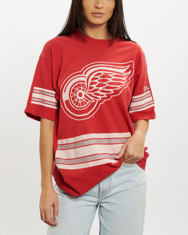 90s NHL Detroit Red Wings Tee <br>S