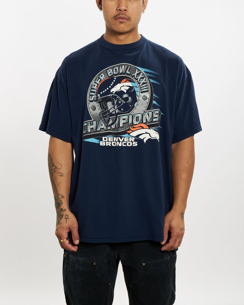 Vintage 90s NFL Denver Broncos Tee <br>XL , The Real Deal , newtown, sydney, australia, thrift store, opshop, preloved, secondhand, sustainable, retro, antique, 70s, 80s, 90s, 2000s, 00s, fashion, clothing, streetwear, trendy, garment, style, boutique, store, shop, archive, sale, cheap, best, top