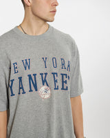 Vintage 1998 MLB New York Yankees Mesh Tee <br>L , The Real Deal , newtown, sydney, australia, thrift store, opshop, preloved, secondhand, sustainable, retro, antique, 70s, 80s, 90s, 2000s, 00s, fashion, clothing, streetwear, trendy, garment, style, boutique, store, shop, archive, sale, cheap, best, top