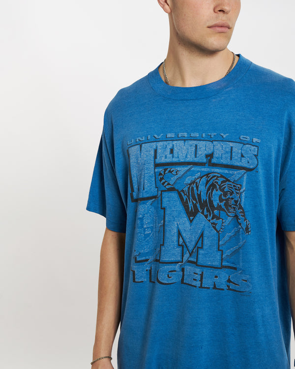 90s NCAA University of Memphis Tigers Tee <br>L