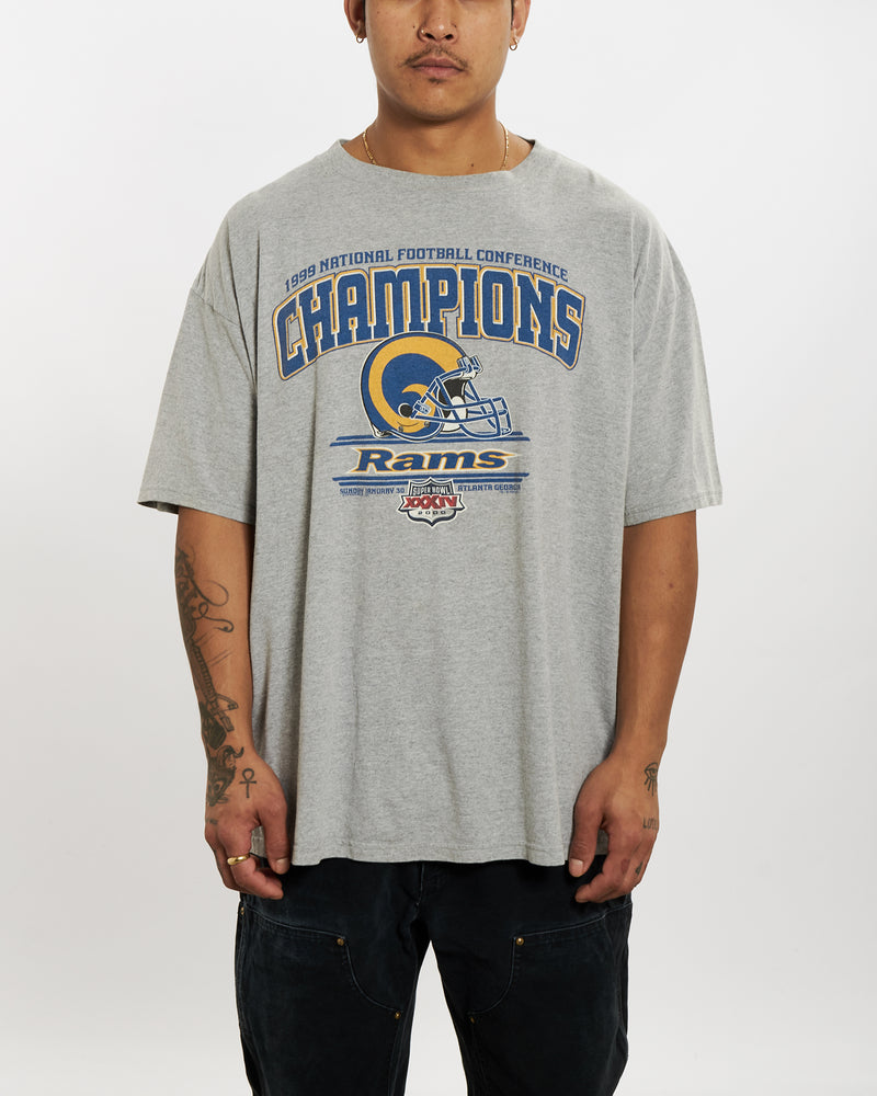 Vintage NFL St. Louis Rams Tee <br>XL , The Real Deal , newtown, sydney, australia, thrift store, opshop, preloved, secondhand, sustainable, retro, antique, 70s, 80s, 90s, 2000s, 00s, fashion, clothing, streetwear, trendy, garment, style, boutique, store, shop, archive, sale, cheap, best, top