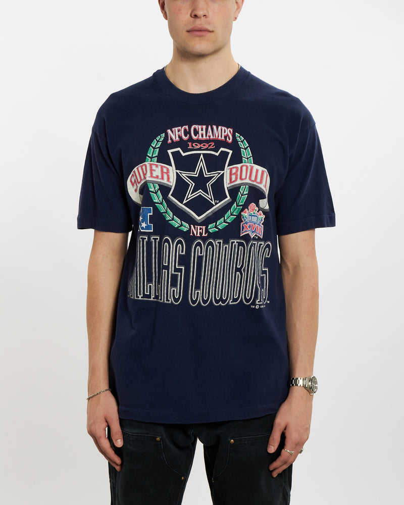 Vintage 1992 NFL Dallas Cowboys Tee <br>L , The Real Deal , newtown, sydney, australia, thrift store, opshop, preloved, secondhand, sustainable, retro, antique, 70s, 80s, 90s, 2000s, 00s, fashion, clothing, streetwear, trendy, garment, style, boutique, store, shop, archive, sale, cheap, best, top