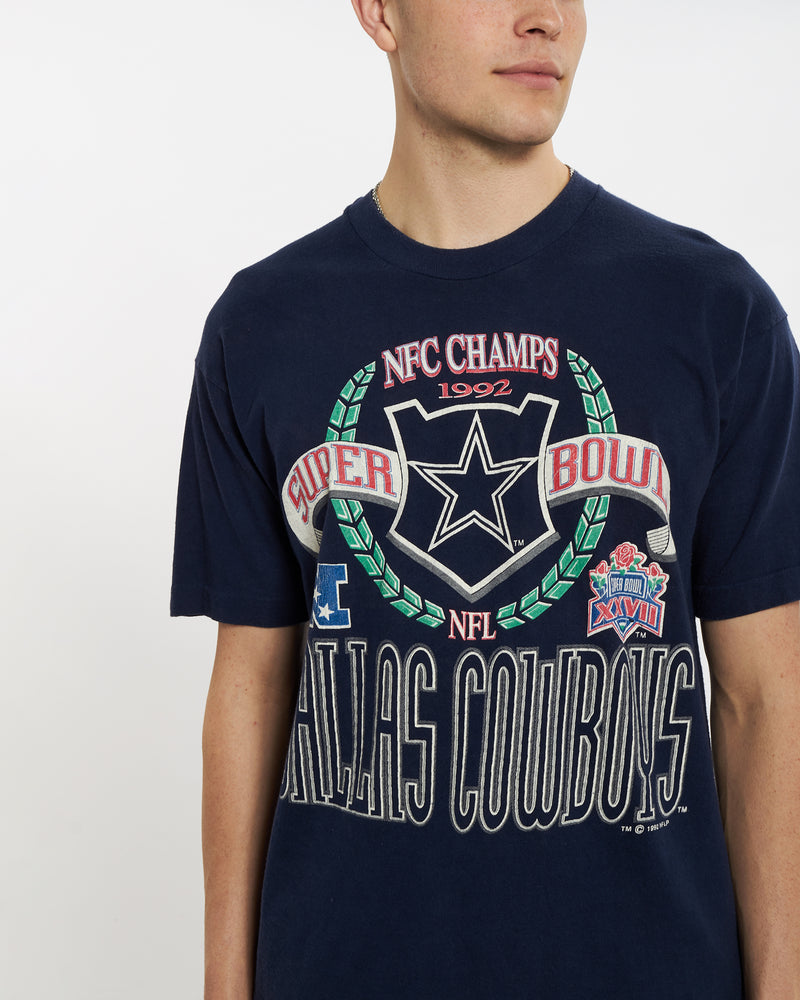 Vintage 1992 NFL Dallas Cowboys Tee <br>L , The Real Deal , newtown, sydney, australia, thrift store, opshop, preloved, secondhand, sustainable, retro, antique, 70s, 80s, 90s, 2000s, 00s, fashion, clothing, streetwear, trendy, garment, style, boutique, store, shop, archive, sale, cheap, best, top