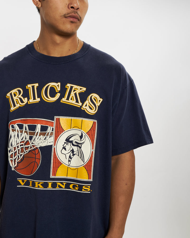 90s Ricks College 'Vikings' Tee <br>XL