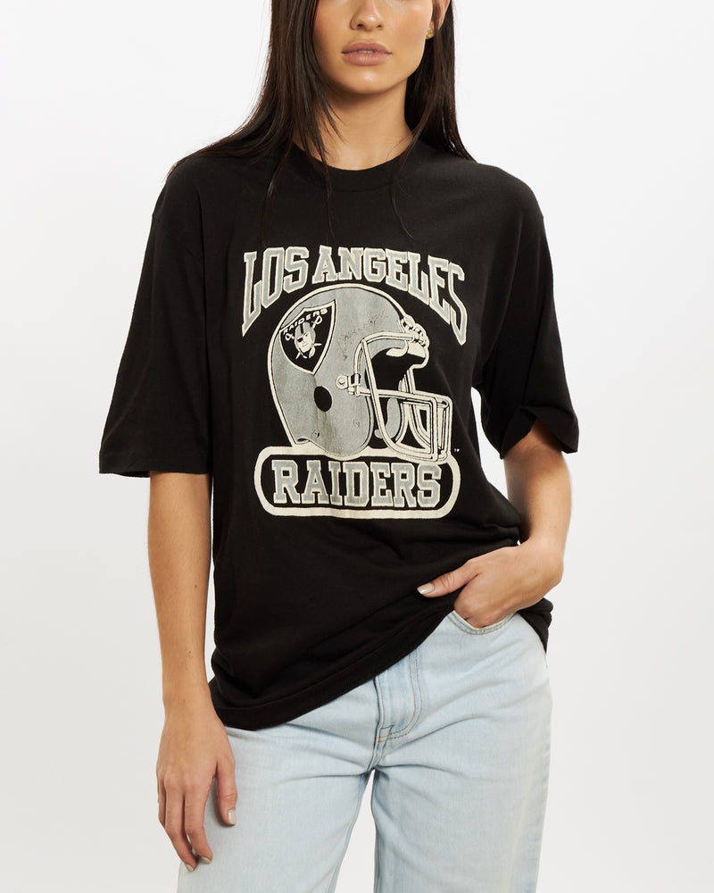 Vintage 80s NFL Los Angeles Raiders Tee <br>S , The Real Deal , newtown, sydney, australia, thrift store, opshop, preloved, secondhand, sustainable, retro, antique, 70s, 80s, 90s, 2000s, 00s, fashion, clothing, streetwear, trendy, garment, style, boutique, store, shop, archive, sale, cheap, best, top