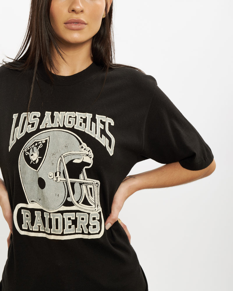 Vintage 80s NFL Los Angeles Raiders Tee <br>S , The Real Deal , newtown, sydney, australia, thrift store, opshop, preloved, secondhand, sustainable, retro, antique, 70s, 80s, 90s, 2000s, 00s, fashion, clothing, streetwear, trendy, garment, style, boutique, store, shop, archive, sale, cheap, best, top