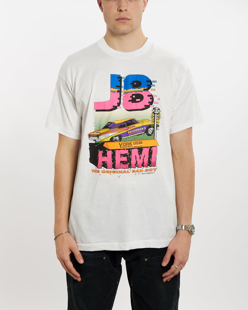 Vintage 1994 Drag Racing Tee <br>L , The Real Deal , newtown, sydney, australia, thrift store, opshop, preloved, secondhand, sustainable, retro, antique, 70s, 80s, 90s, 2000s, 00s, fashion, clothing, streetwear, trendy, garment, style, boutique, store, shop, archive, sale, cheap, best, top