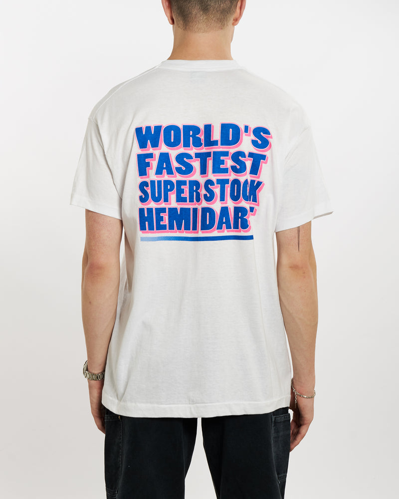 Vintage 1994 Drag Racing Tee <br>L , The Real Deal , newtown, sydney, australia, thrift store, opshop, preloved, secondhand, sustainable, retro, antique, 70s, 80s, 90s, 2000s, 00s, fashion, clothing, streetwear, trendy, garment, style, boutique, store, shop, archive, sale, cheap, best, top