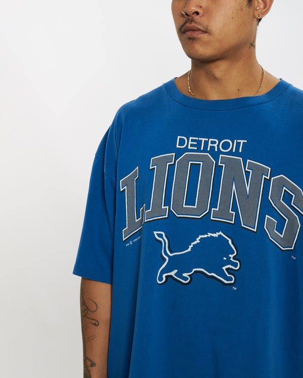 Vintage 1992 NFL Detroit Lions Tee <br>XL , The Real Deal , newtown, sydney, australia, thrift store, opshop, preloved, secondhand, sustainable, retro, antique, 70s, 80s, 90s, 2000s, 00s, fashion, clothing, streetwear, trendy, garment, style, boutique, store, shop, archive, sale, cheap, best, top