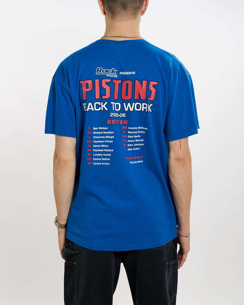 Vintage NBA Detroit Pistons Tee <br>L , The Real Deal , newtown, sydney, australia, thrift store, opshop, preloved, secondhand, sustainable, retro, antique, 70s, 80s, 90s, 2000s, 00s, fashion, clothing, streetwear, trendy, garment, style, boutique, store, shop, archive, sale, cheap, best, top