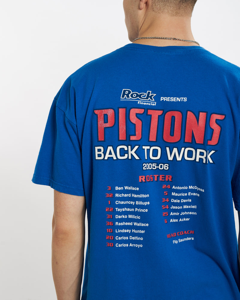 Vintage NBA Detroit Pistons Tee <br>L , The Real Deal , newtown, sydney, australia, thrift store, opshop, preloved, secondhand, sustainable, retro, antique, 70s, 80s, 90s, 2000s, 00s, fashion, clothing, streetwear, trendy, garment, style, boutique, store, shop, archive, sale, cheap, best, top