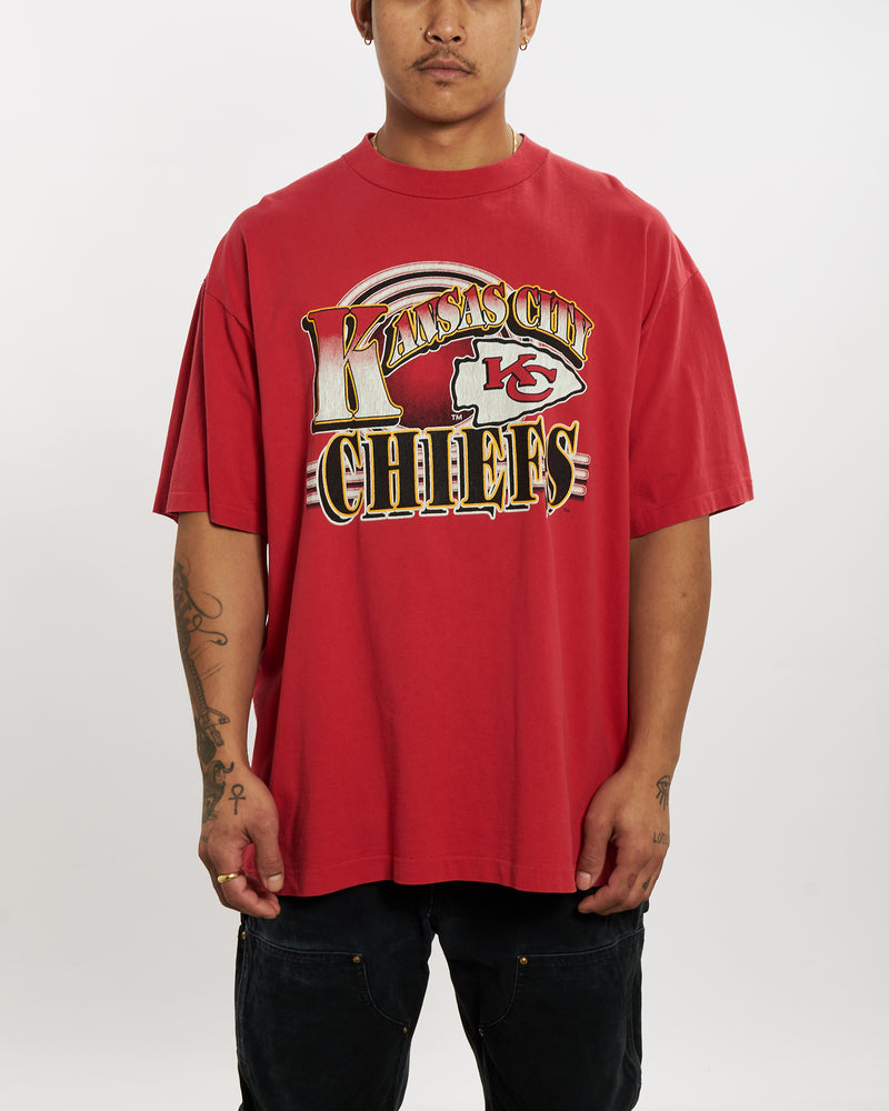 Vintage 90s NFL Kansas City Chiefs Tee <br>XXL , The Real Deal , newtown, sydney, australia, thrift store, opshop, preloved, secondhand, sustainable, retro, antique, 70s, 80s, 90s, 2000s, 00s, fashion, clothing, streetwear, trendy, garment, style, boutique, store, shop, archive, sale, cheap, best, top