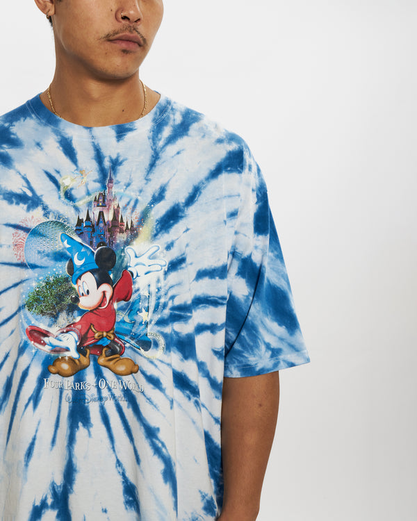 Vintage Disney Mickey Mouse Tie Dye Tee <br>XL , The Real Deal , newtown, sydney, australia, thrift store, opshop, preloved, secondhand, sustainable, retro, antique, 70s, 80s, 90s, 2000s, 00s, fashion, clothing, streetwear, trendy, garment, style, boutique, store, shop, archive, sale, cheap, best, top